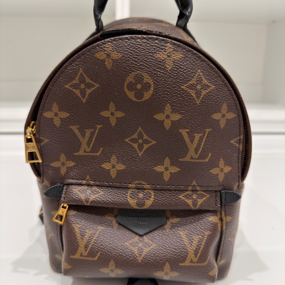 Louis Vuitton Brown and Gold Monogram Backpack